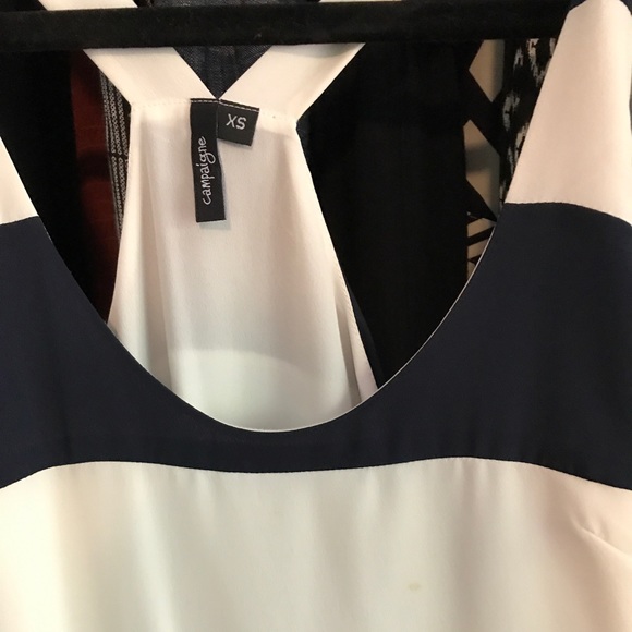 Blue & White Striped Maxi Dress - Picture 5 of 8